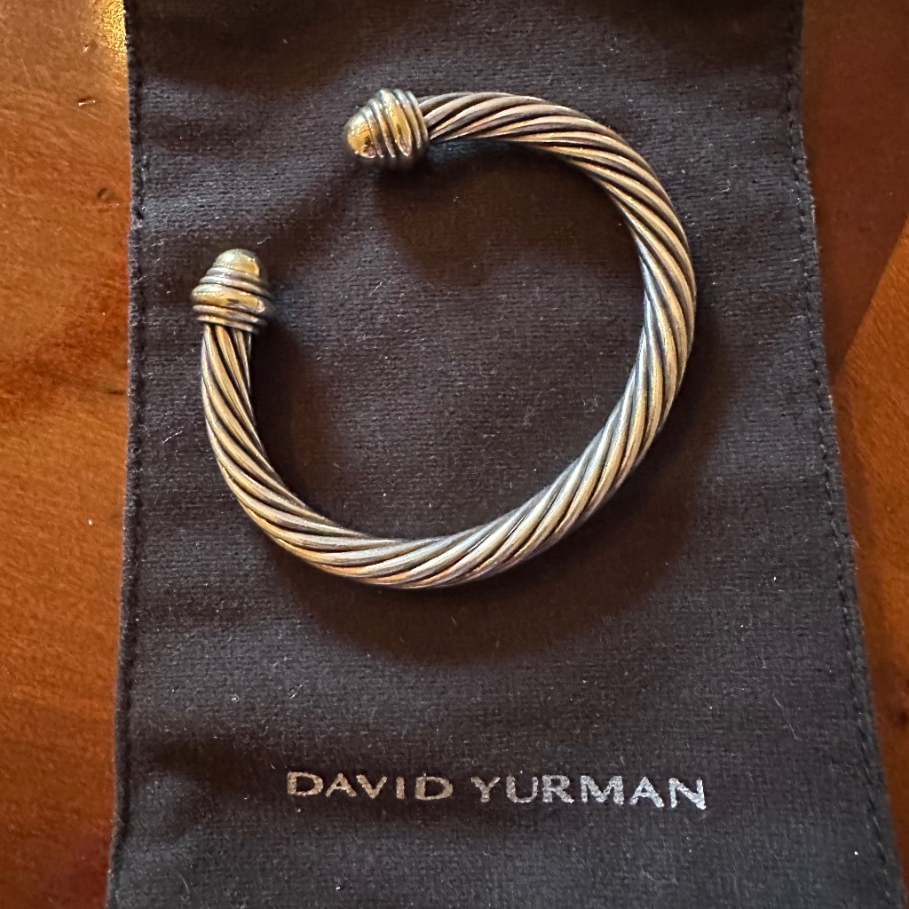 David Yurman Gold And Silver Cable Bracelet 499$